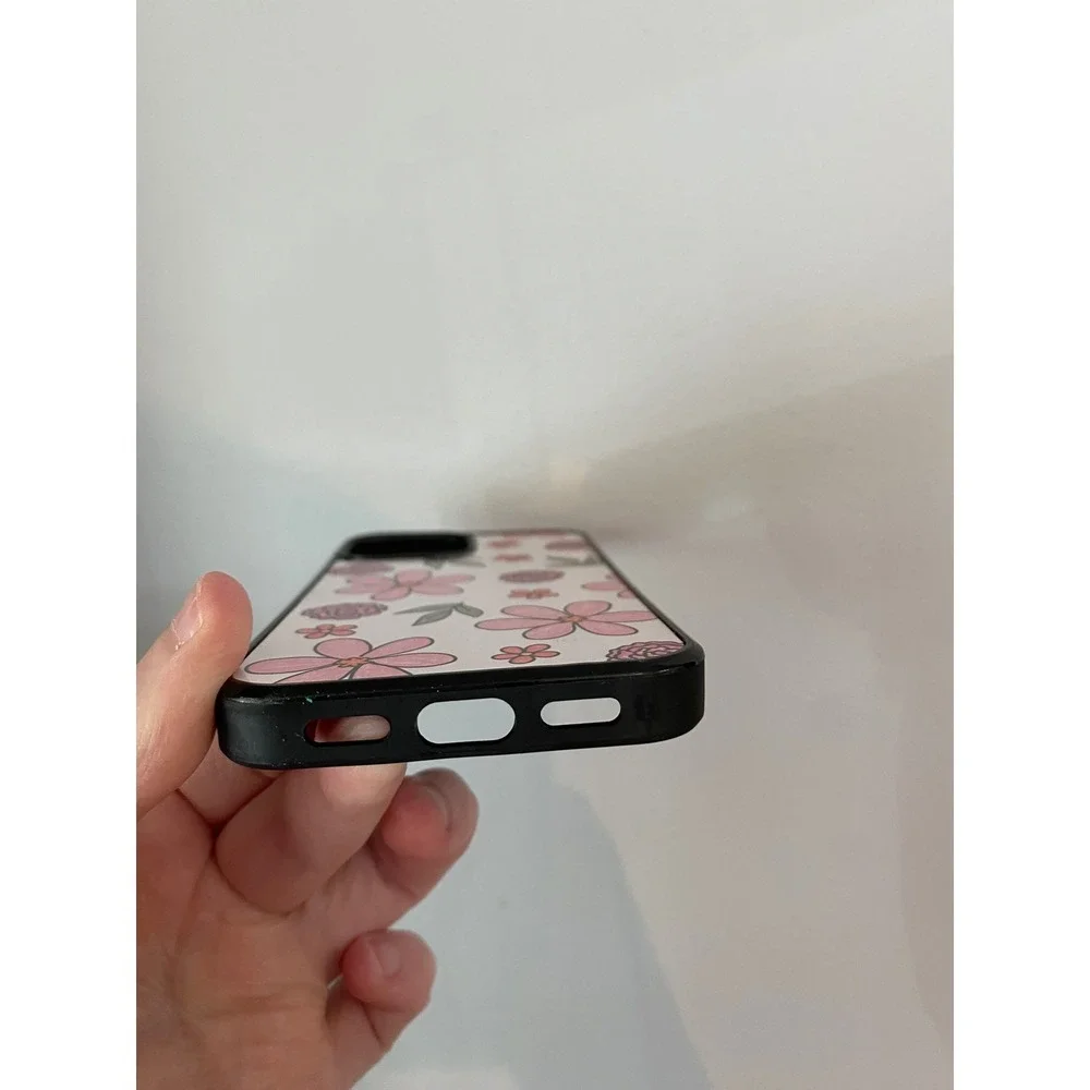 Unbranded Phone Case iPhone 13 Mini Pink Floral Retro Daisy Bumper Case